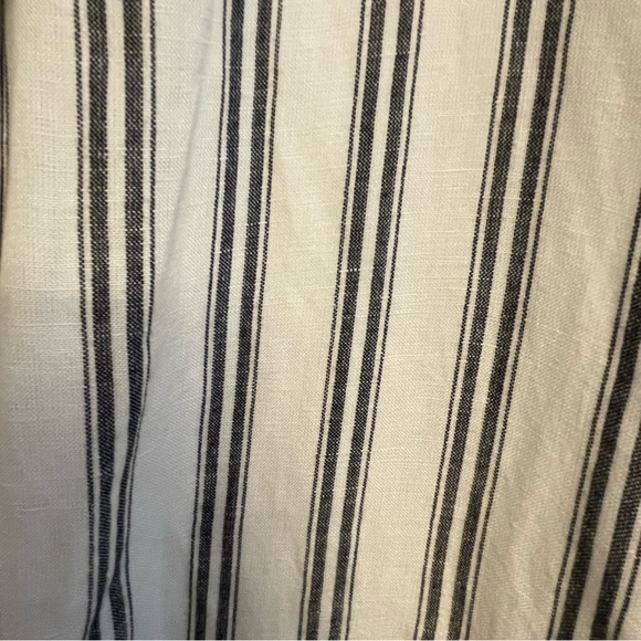 Anthropologie Pilcro White and Blue Striped Blazer Relaxed Fit - Picture 4 of 10